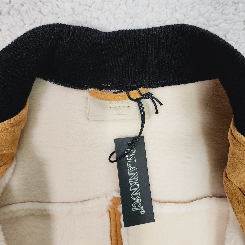 Blank NYC x Free People Collab Booksmart Varsity Jacket NWT - Picture 6 of 8
